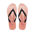 Pink Pig Tail Print Flip Flops