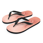Pink Pig Tail Print Flip Flops