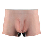 Pink Pig Tail Print Men's Boxer Briefs