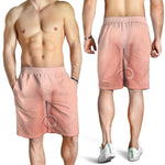 Pink Pig Tail Print Men's Shorts