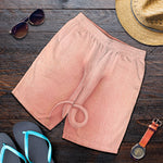 Pink Pig Tail Print Men's Shorts