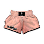 Pink Pig Tail Print Muay Thai Boxing Shorts