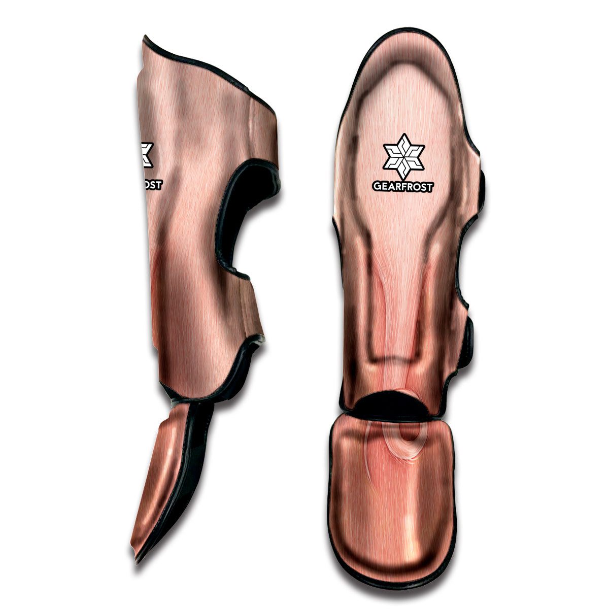 Pink Pig Tail Print Muay Thai Shin Guard