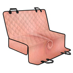 Pink Pig Tail Print Pet Car Back Seat Cover