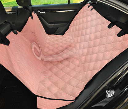 Pink Pig Tail Print Pet Car Back Seat Cover