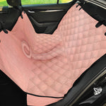 Pink Pig Tail Print Pet Car Back Seat Cover