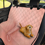 Pink Pig Tail Print Pet Car Back Seat Cover