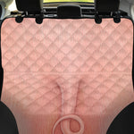 Pink Pig Tail Print Pet Car Back Seat Cover