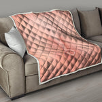 Pink Pig Tail Print Quilt