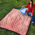 Pink Pig Tail Print Quilt