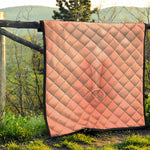 Pink Pig Tail Print Quilt