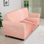 Pink Pig Tail Print Sofa Cover