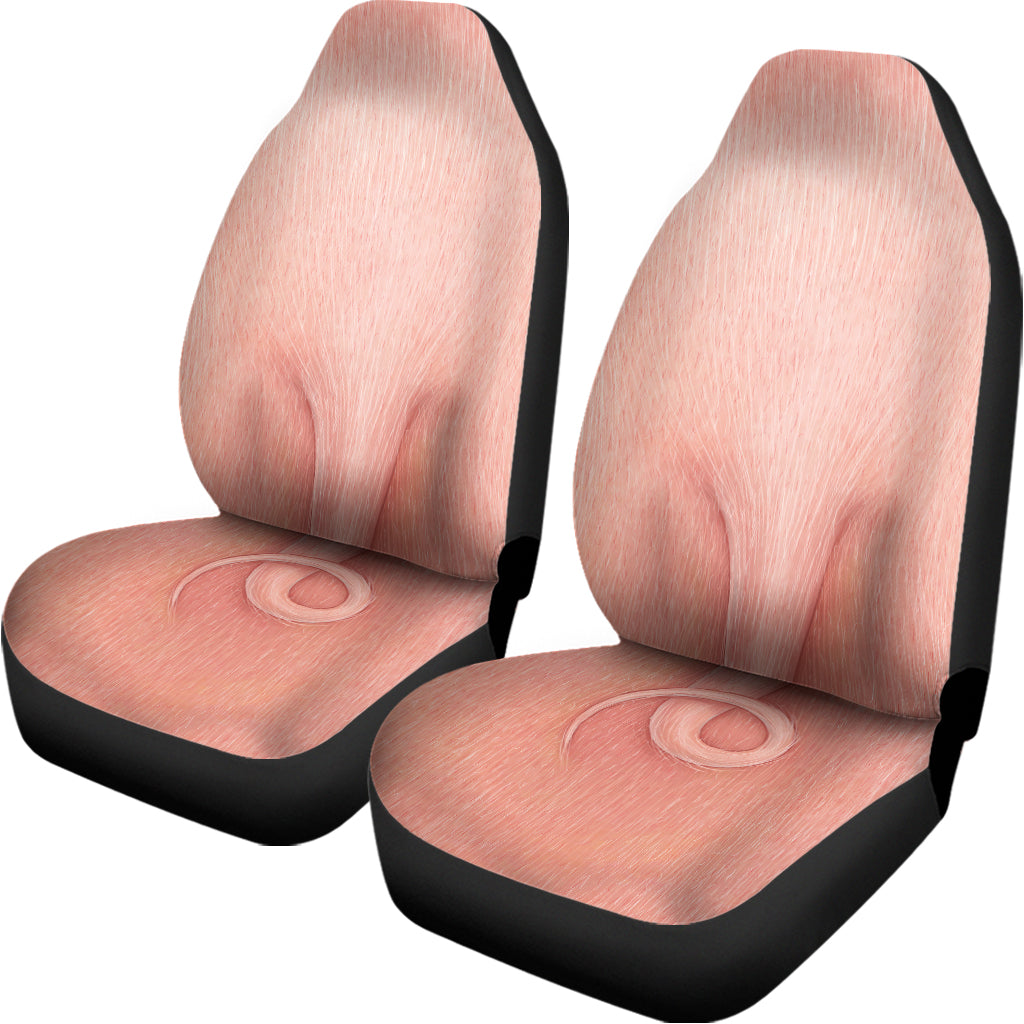 Pink Pig Tail Print Universal Fit Car Seat Covers