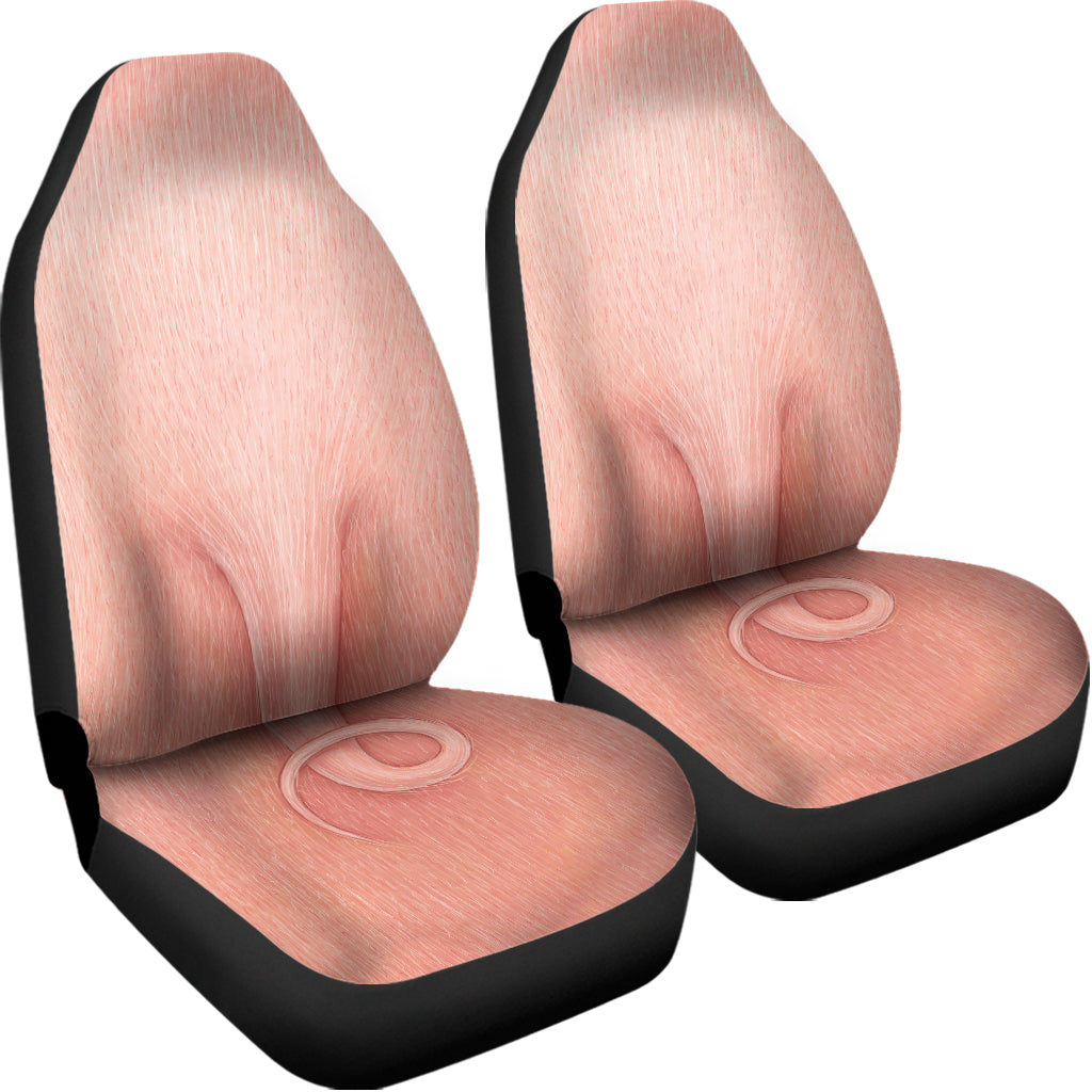 Pink Pig Tail Print Universal Fit Car Seat Covers