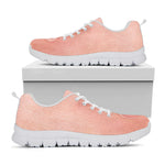 Pink Pig Tail Print White Sneakers