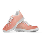 Pink Pig Tail Print White Sneakers