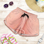 Pink Pig Tail Print Women's Shorts