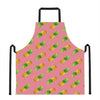 Pink Pineapple Pattern Print Apron