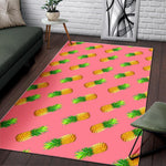 Pink Pineapple Pattern Print Area Rug GearFrost