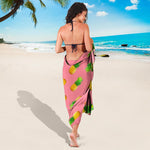 Pink Pineapple Pattern Print Beach Sarong Wrap