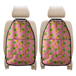 Pink Pineapple Pattern Print Car Seat Organizers