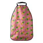 Pink Pineapple Pattern Print Car Seat Organizers