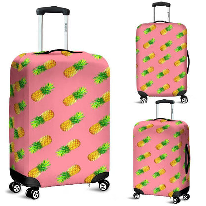 Pink Pineapple Pattern Print Luggage Cover GearFrost