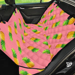 Pink Pineapple Pattern Print Pet Car Back Seat Cover