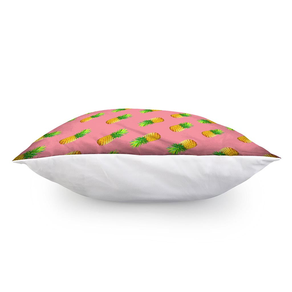 Pink Pineapple Pattern Print Pillow Cover