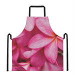 Pink Plumeria Flower Print Apron