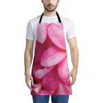 Pink Plumeria Flower Print Apron