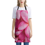 Pink Plumeria Flower Print Apron