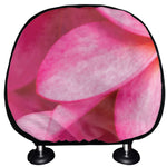 Pink Plumeria Flower Print Car Headrest Covers