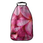Pink Plumeria Flower Print Car Seat Organizers