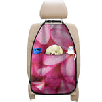 Pink Plumeria Flower Print Car Seat Organizers