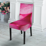 Pink Plumeria Flower Print Dining Chair Slipcover