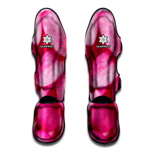 Pink Plumeria Flower Print Muay Thai Shin Guard