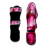 Pink Plumeria Flower Print Muay Thai Shin Guard