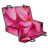 Pink Plumeria Flower Print Pet Car Back Seat Cover