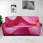 Pink Plumeria Flower Print Sofa Cover