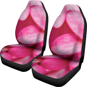 Pink Plumeria Flower Print Universal Fit Car Seat Covers