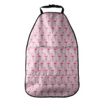 Pink Polka Dot Flamingo Pattern Print Car Seat Organizers