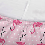 Pink Polka Dot Flamingo Pattern Print Sofa Cover