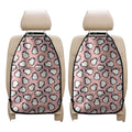 Pink Polka Dot Penguin Pattern Print Car Seat Organizers