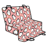 Pink Polka Dot Penguin Pattern Print Pet Car Back Seat Cover