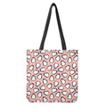 Pink Polka Dot Penguin Pattern Print Tote Bag