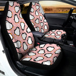 Pink Polka Dot Penguin Pattern Print Universal Fit Car Seat Covers