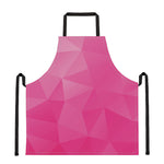 Pink Polygonal Geometric Print Apron