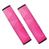 Pink Polygonal Geometric Print Car Seat Belt Covers