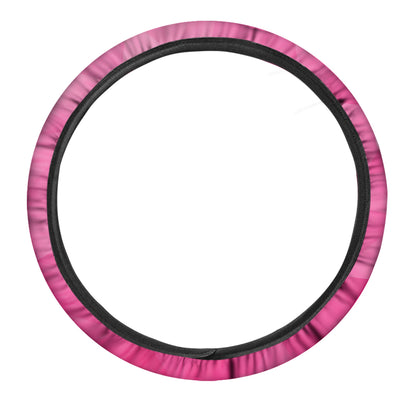 Pink Polygonal Geometric Print Car Steering Wheel Cover